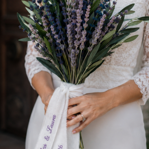 Lazo para ramo de novia personalizado